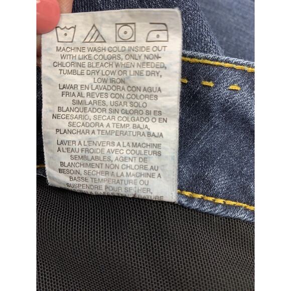 Lee Perfect Fit Jeans‎ Womens 16 Short Just Below Waist Dark Wash Denim Straight - Picture 5 of 10